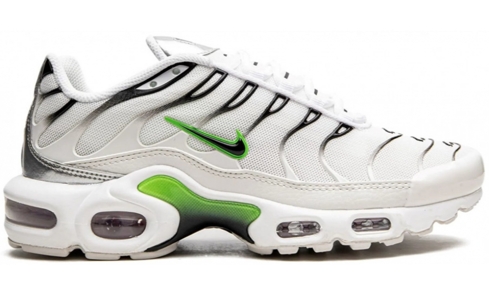 Nike air max white and silver best sale